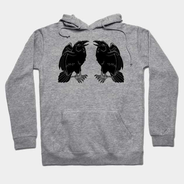 Raven Pair Hoodie by HonuHoney